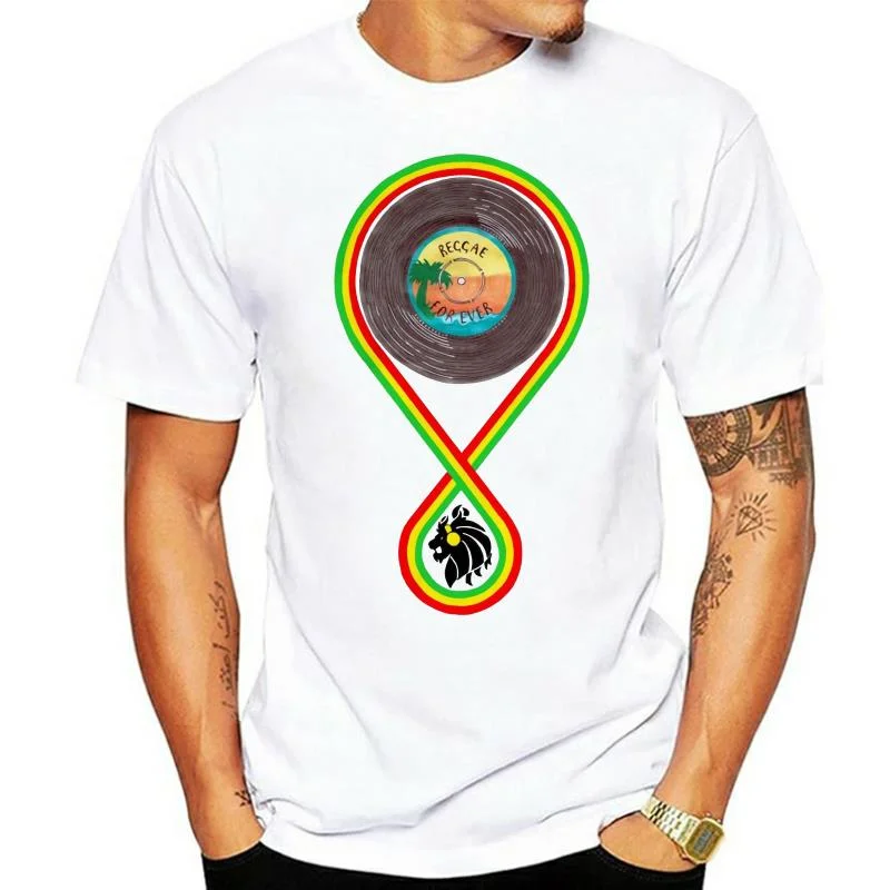 

Camiseta 100% de algodón para hombre, ropa Retro de música, Reggae, para exteriores