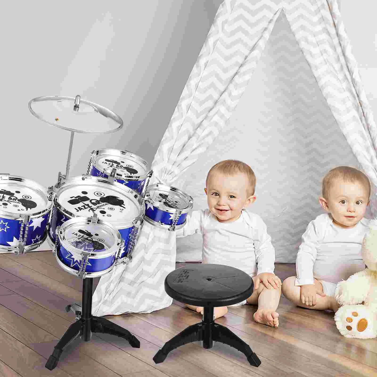 

Набор барабанов для детей, набор барабанов для малышей, набор барабанов с стулом, перкуссионные детские игрушки