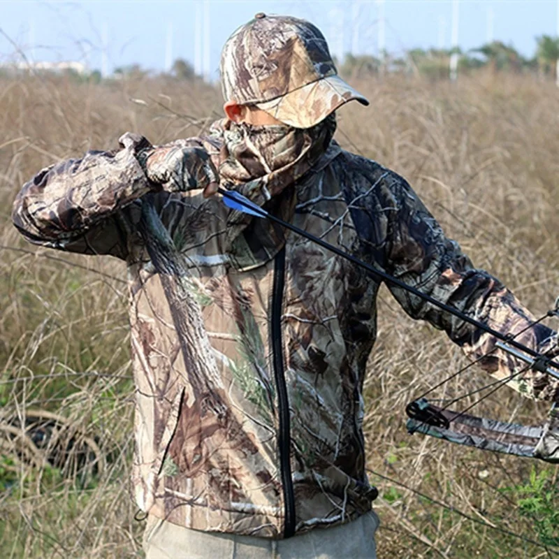 

Mens Summer Ultralight Sunscreen Jacket Outdoor Fishing Hiking Hunting Climbing Ultra-Thin Breathable Camouflage Fast Dry Tops