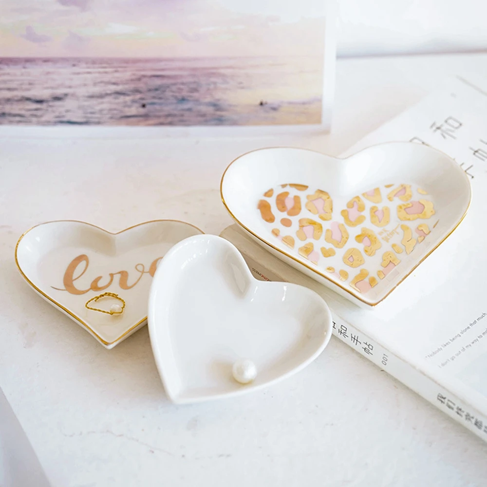 Ceramic Heart-shaped Bowl Snack Fruit Salad Breakfast Kitchen Tableware Home Cooking Dishes Dessert Pudding Plate | Дом и сад