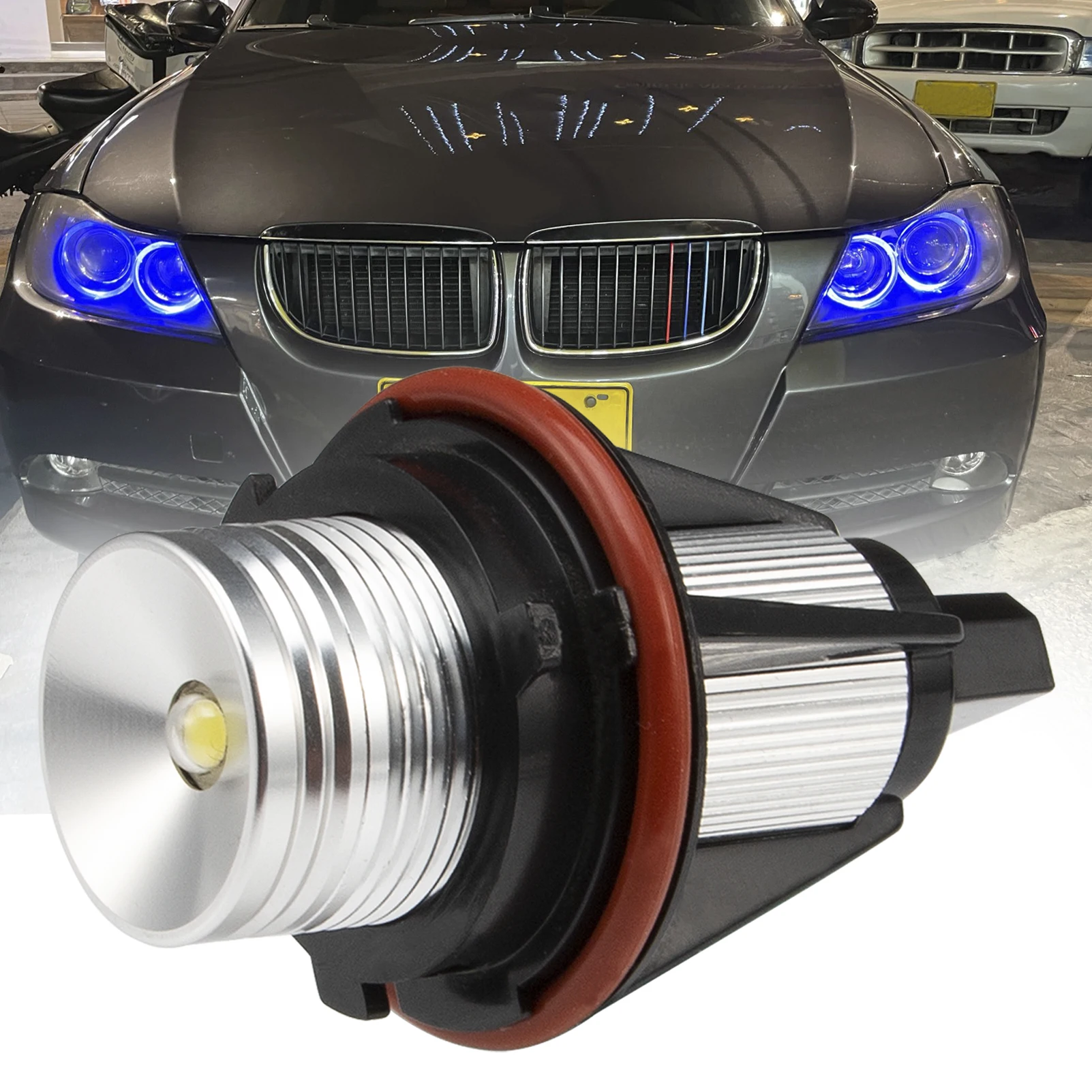 

2 Pcs White LED Angel Eye Halo Ring Light Bulbs Lamp Fit For BMW E39 E53 E60 E61 E63 E64 E65 E66 E87 525i 530i 545i