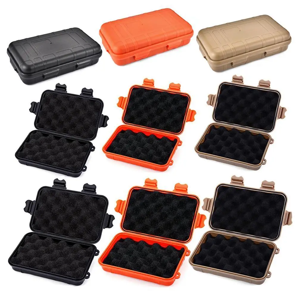 

Outdoor Waterproof Survival Sealed Box Dustproof Shockproof Plastic EDC Tools Storage Container Case Holder Fishing Tackle Tools