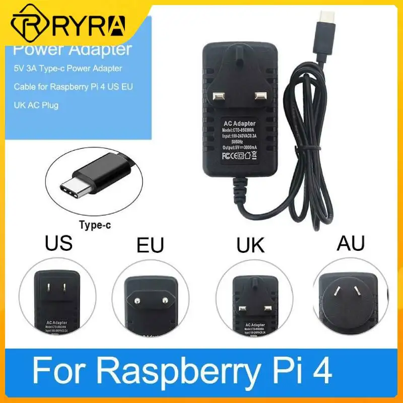

RYRA 5V 3A AC/DC Adapter Charging USB Type C Power Supply EU/AU/UK Plug Travel Charger For Nintend Switch NS Game Console