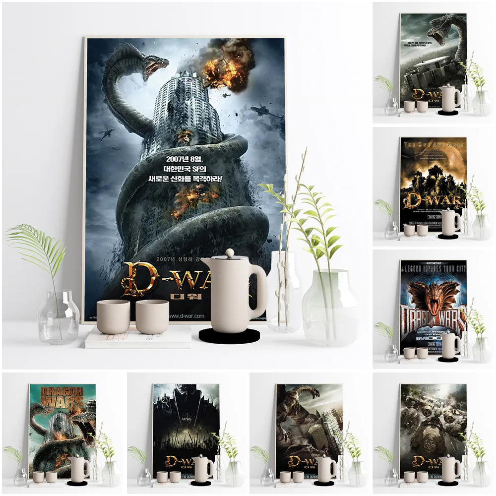 

D War Action Adventure Fantasy Film Print Art Poster Movie Wall Stickers Video Room Cinema Canvas Painting Modern Home Decor