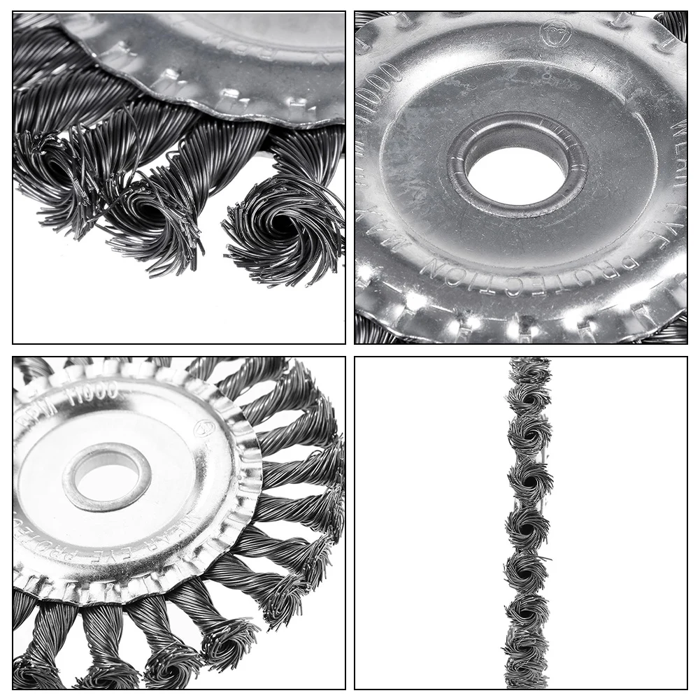 4/5-дюймовая металлическая дисковая щетка для очистки колес полировальная