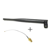 2 4ghz 6dbi high gain wifi antenna rp sma male omni directionalrp sma female to ipx connector cable 15cm