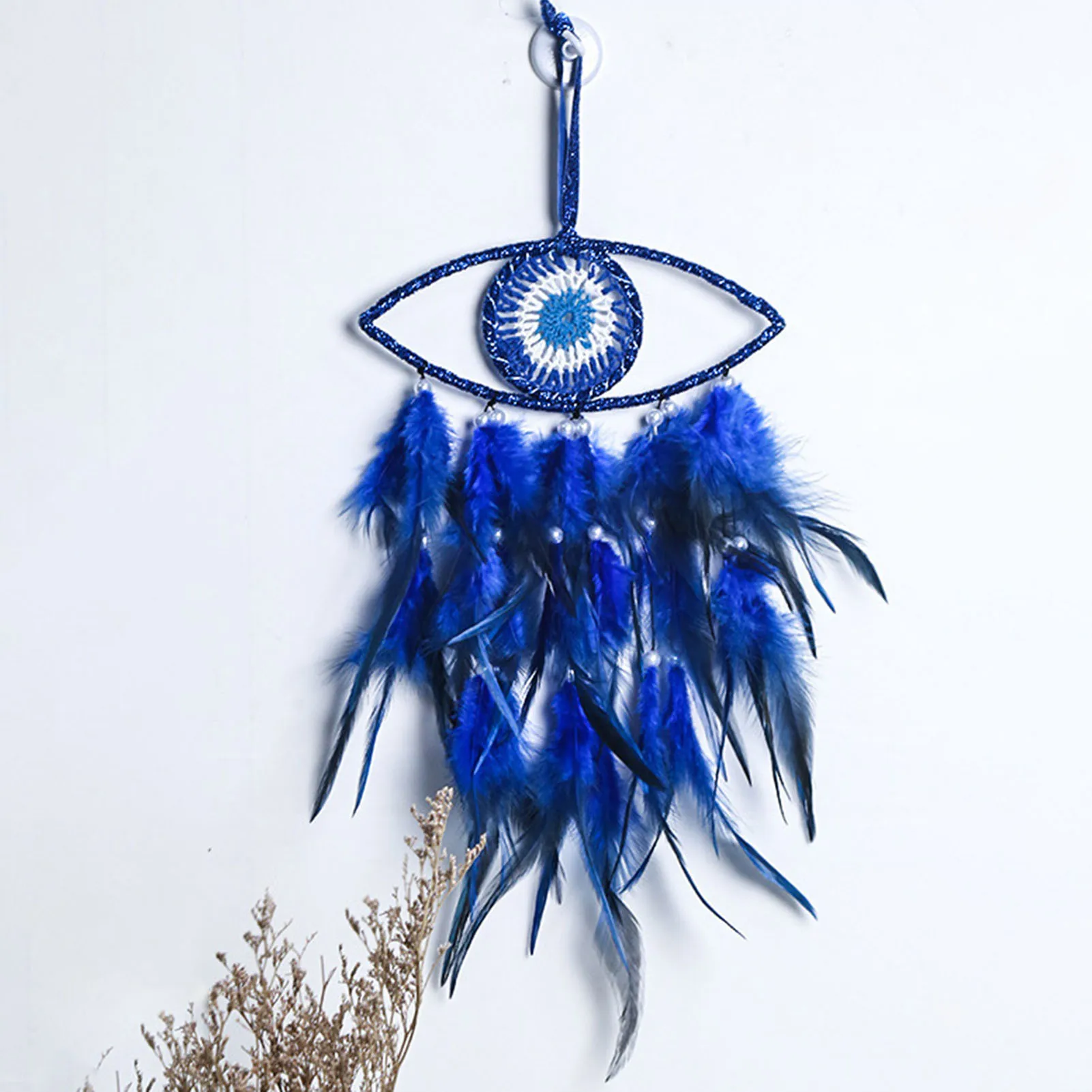 

Blue Devil Eye Dream Catcher Devil's Eye Wall Decor Dreamcatcher Handmade Evils Eyes Hangings Ornament for Door Bedroom Dorm