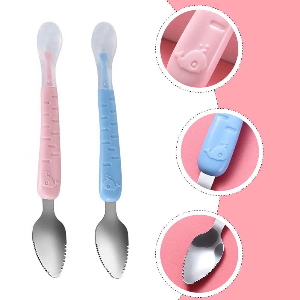 Мини-ложки столовые приборы для младенцев скребок сервировочная посуда