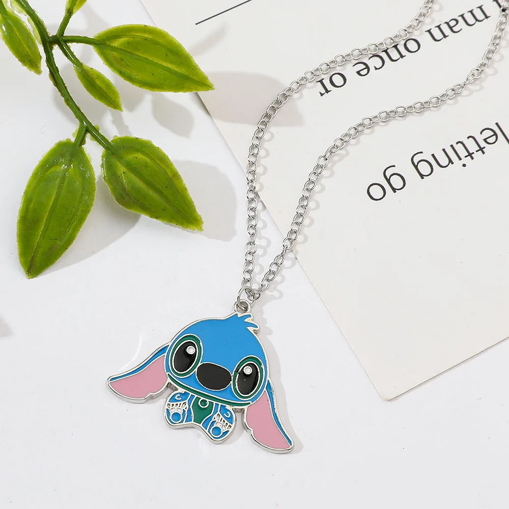 Ожерелье Kawaii из мультфильма Ститч для мужчин подарочные аксессуары