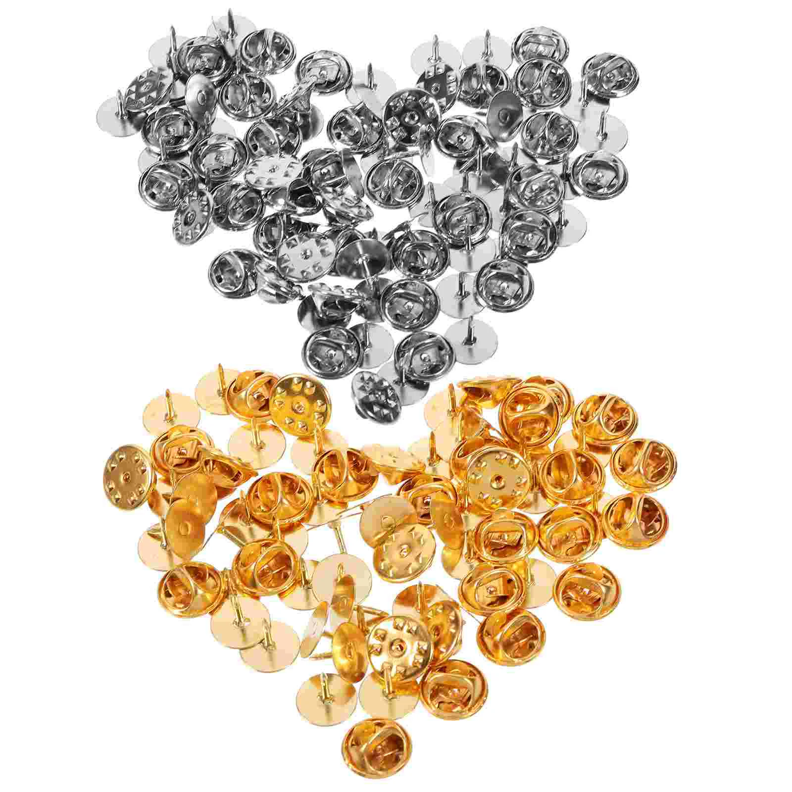 

100 Sets Locking Pin Back Replacement Back Locking Craft Making Clutch Back