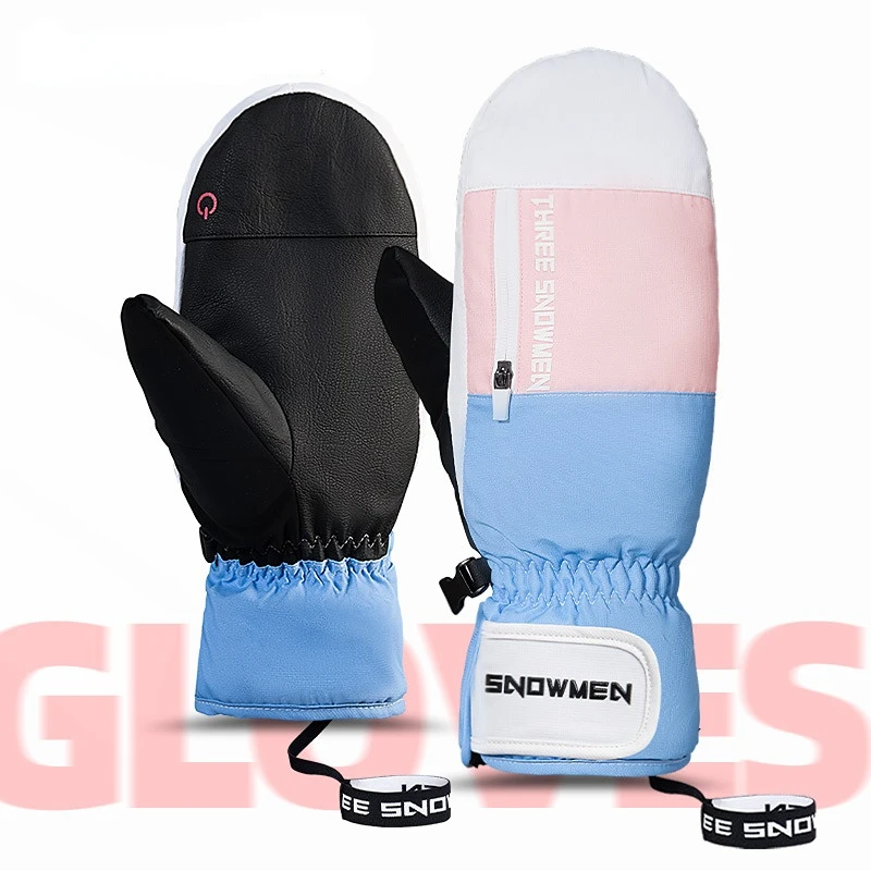 New Winter Warm Ski Gloves Soft and Comfortable Non Slip Ski Gloves Winter Waterproof Snowboard Gloves for Skiing Snowboarding