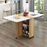 extendable table folding dining table modern simplicity multifunctional movable storage kitchen table home furniture living room