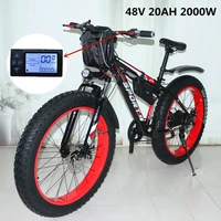 1000w 2000w power mountain bike lithium electric bicycle 48v 20ah electric bicycle ebike electric bicycle electric snowmobile