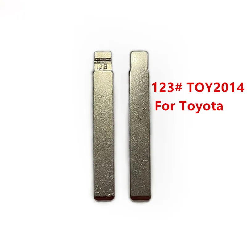 

10pcs 123# TOY2014 Metal Uncut Blank Flip Remote Key Blade For Toyota New Models COROLLA for keydiy KD xhorse VVDI JMD remote