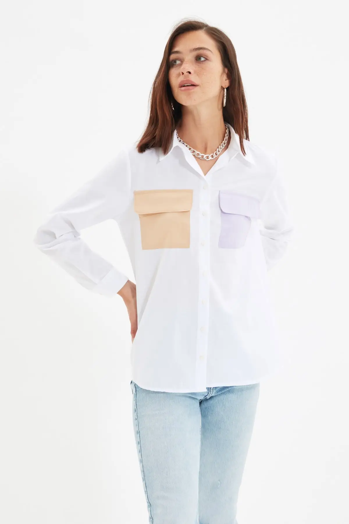 

Trendyol Pockets Shirt TWOAW22GO0660