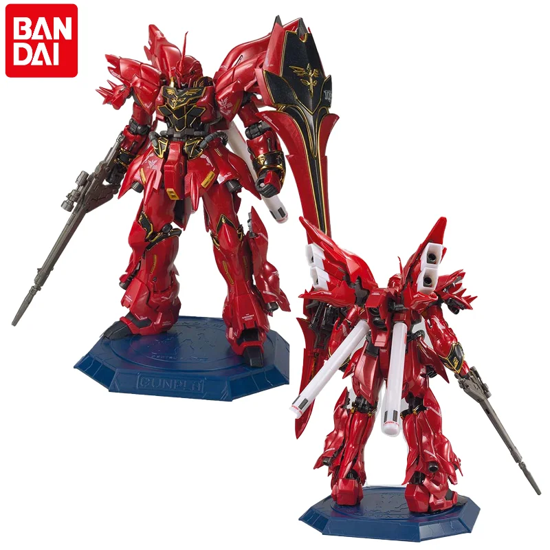 

Оригинальная мерная фигурка, Модель RG 1/144, мерная база Gundam, ограниченная серия SINANJU, металлический блеск, игрушка в сборе