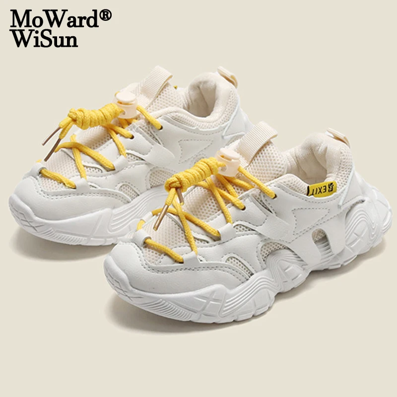 

Детские сетчатые кроссовки, дышащая легкая спортивная обувь для девочек и мальчиков, повседневные Нескользящие, с мягкой подошвой, обувь дл...