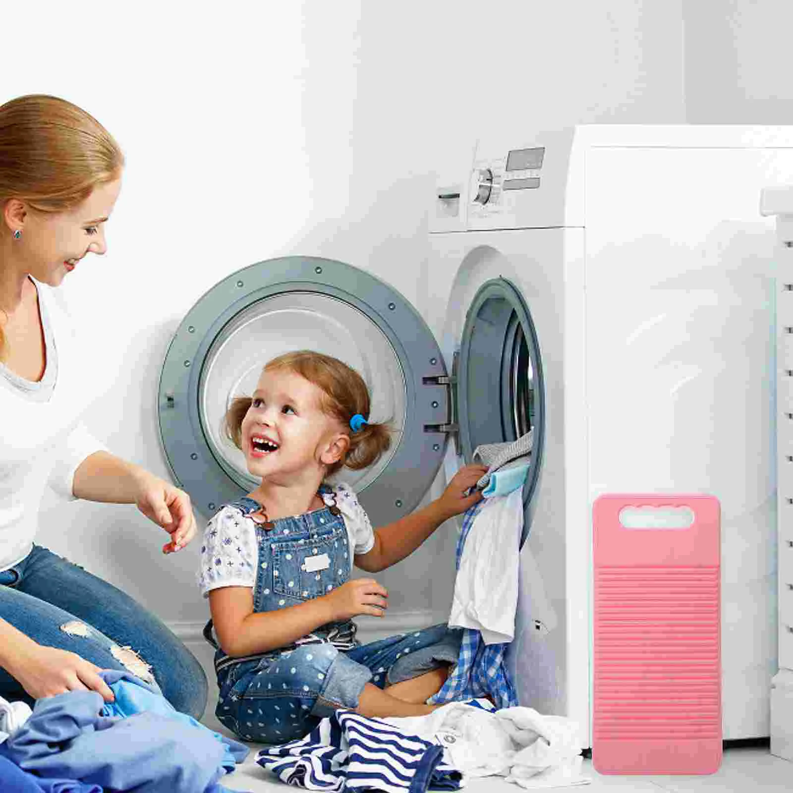 

Plastic Laundry Hamper Washboard Washing Board for Kids Shirts Clean Laundry Lime Scrubbing Board