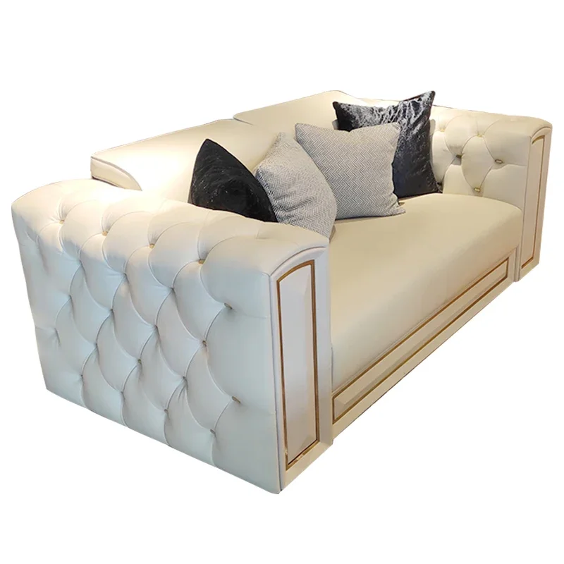 Роскошные белые европейские диван-стулья модный современный расслабляющий