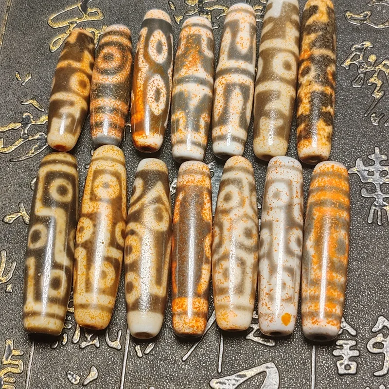 Специальное предложение: Тибетский тотемный Агат Dzi вермилион песок выветренный