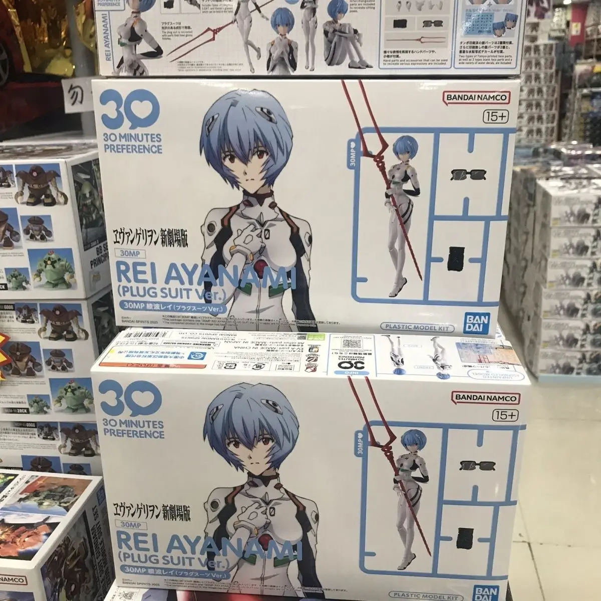 Фото В наличии Оригинальная фигурка Bandai Hobby NEON GENESIS EVANGELION EVA 30MP Аянами Рей (версия в костюме) — модель аниме-персонажа, игрушка №1