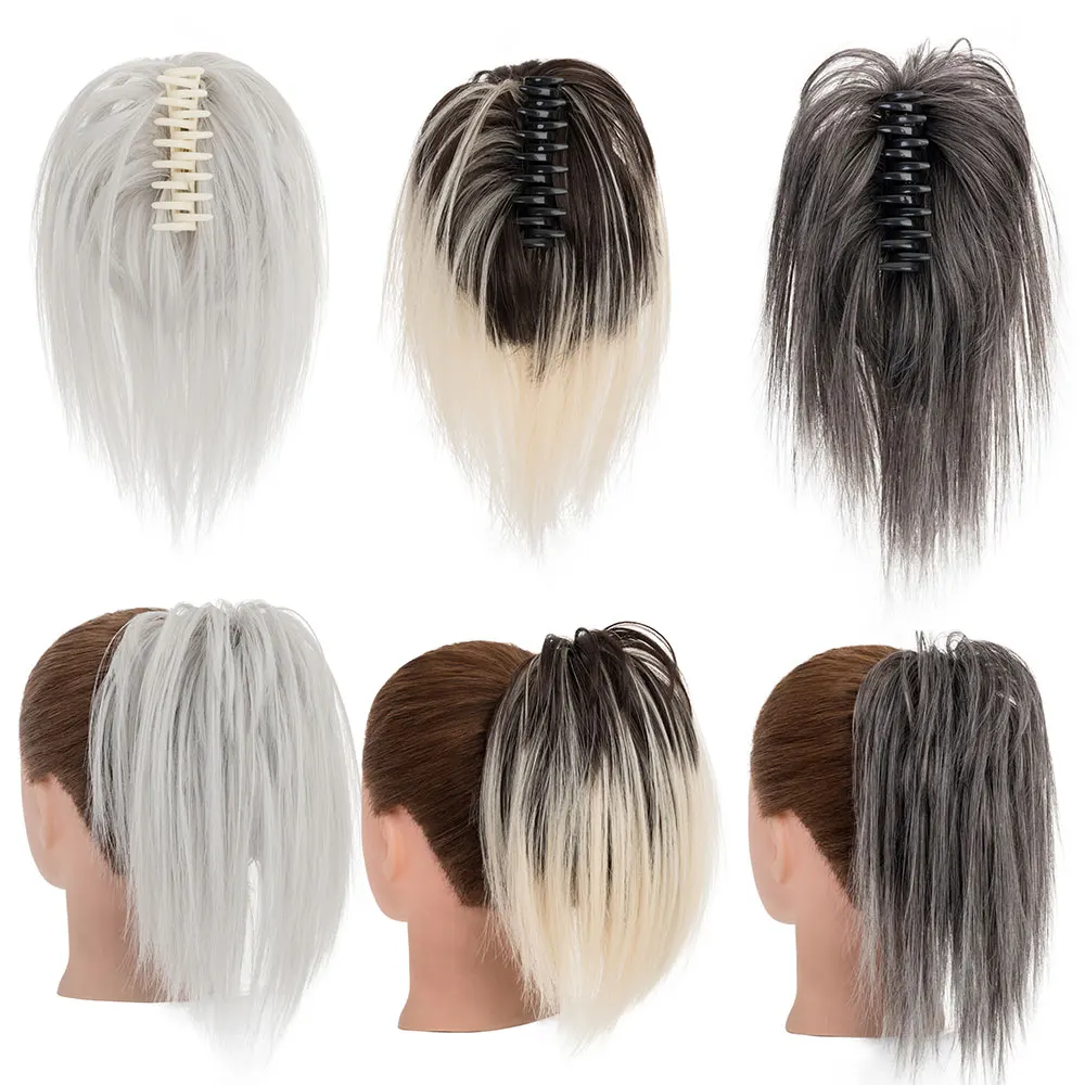 Шиньон для конского хвоста Benehair пушистый шиньон заколка в пучок прямые волосы 12