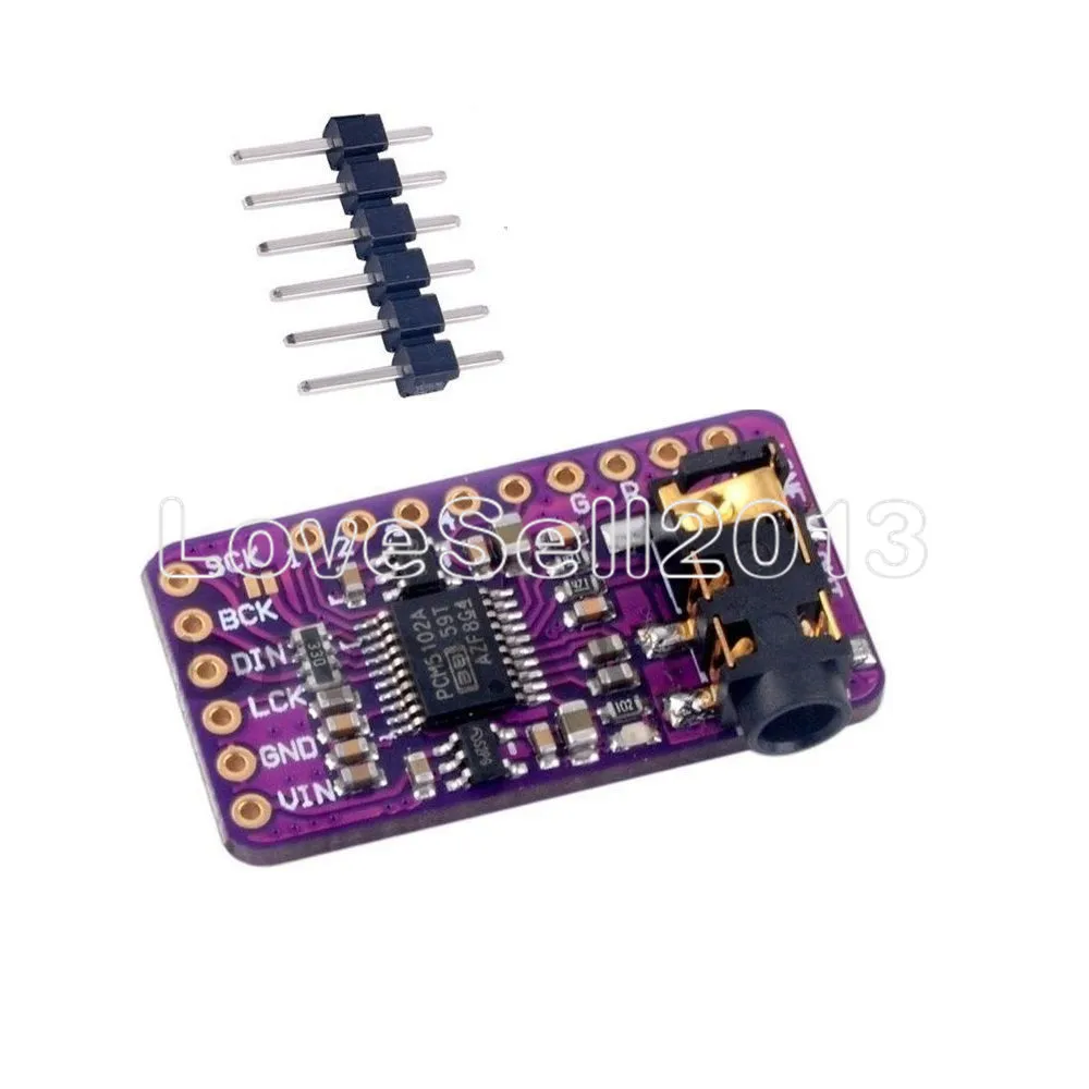 Плата DAC декодера интерфейса I2S PCM5102A, модуль плеера для Raspberry Pi pHAT, плата формата, цифровая аудиоплата PCM5102