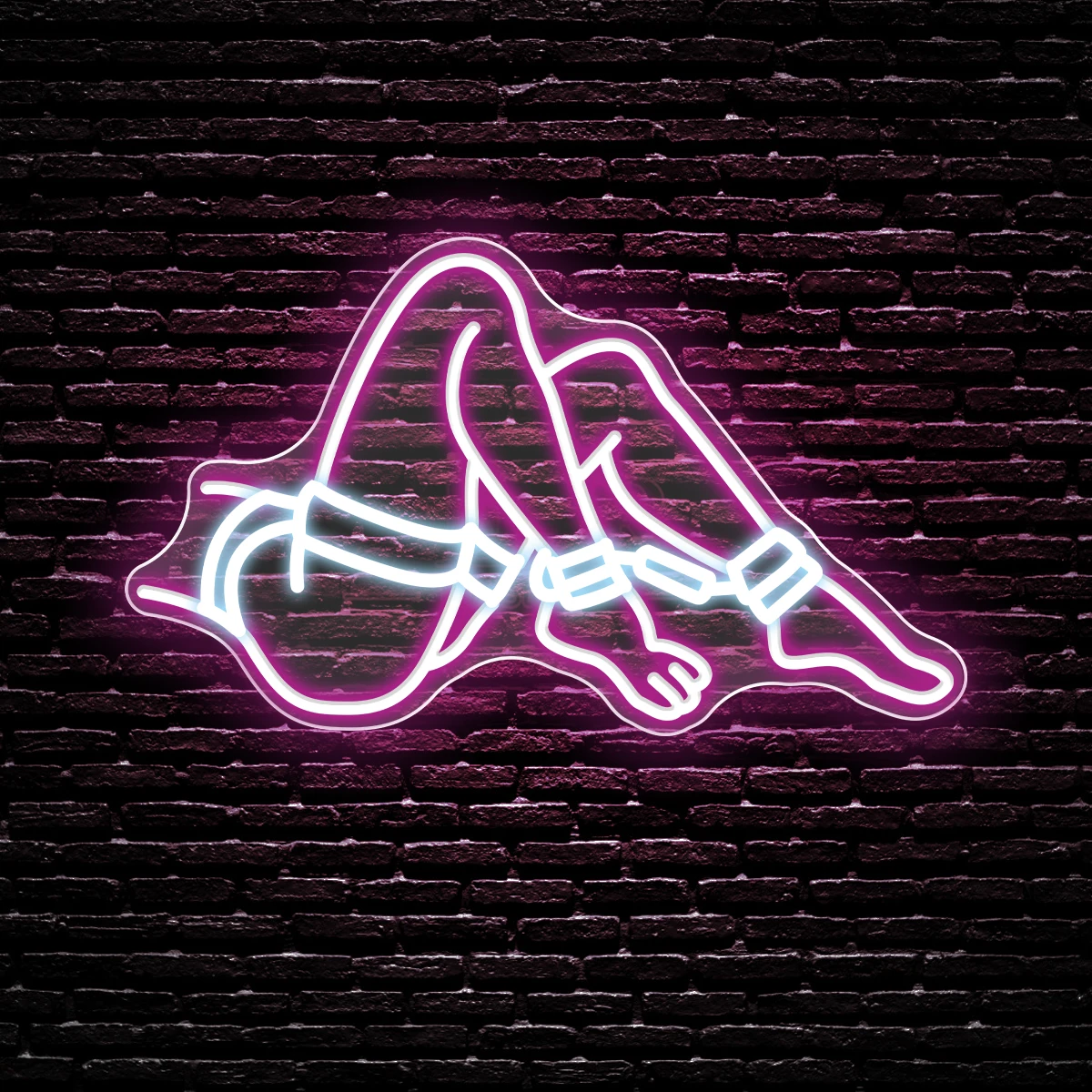 Неоновые знаки с перекрещивающимися штанинами применим к детской баре ночной