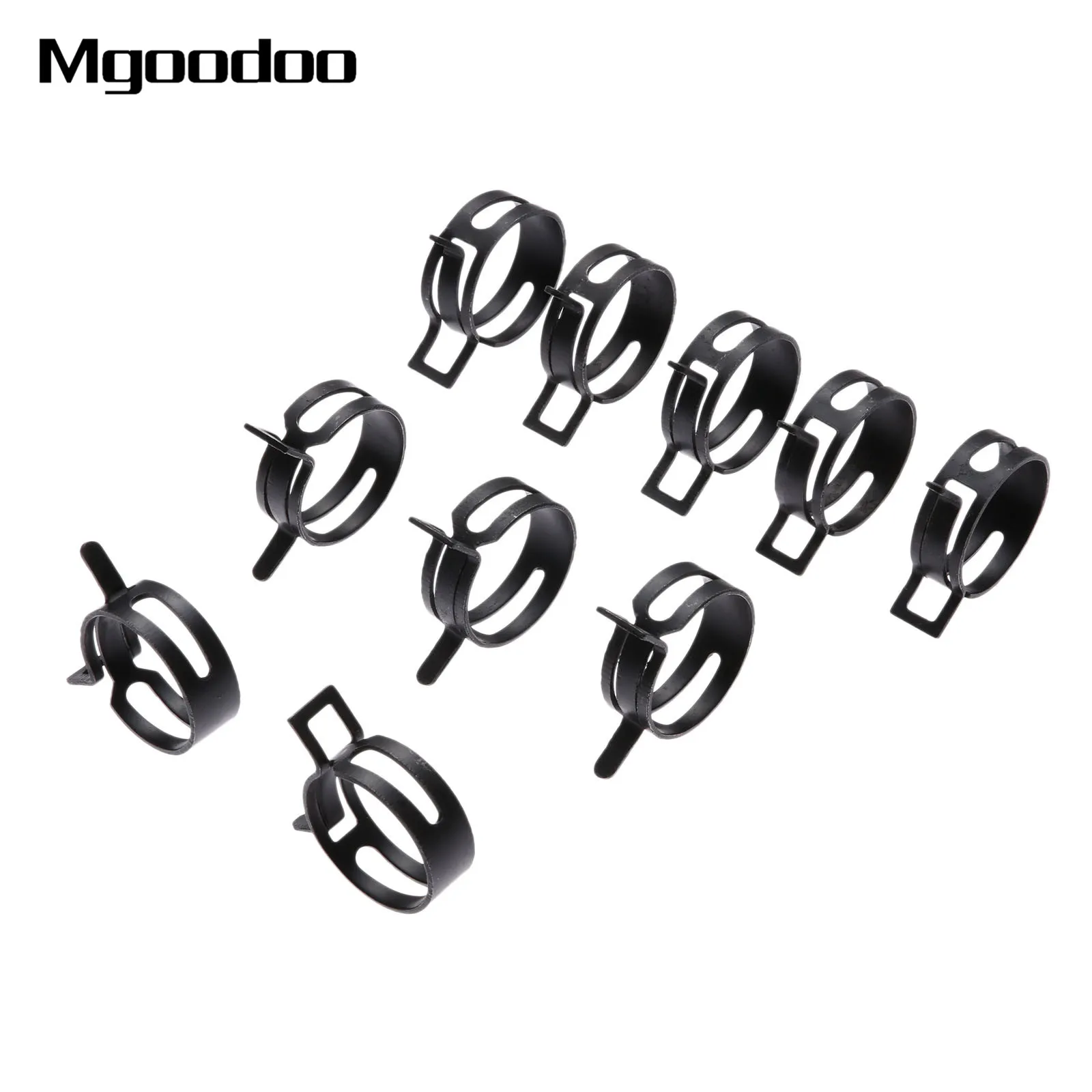 Mgoodoo 10Pcs 40mm Spring Band Type Fuel Vacuum Hose Pipe Tube Clamp Clip Clamps Auto Fastener For Audi Bmw Ford Honda Kia