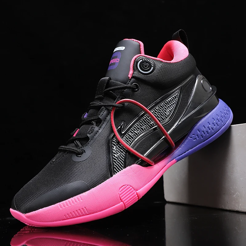 High Quality Brand Mens Basketball Shoes Professional Couple Sport Shoes Breathable Anti-skid Training Basketball Sneakers Women