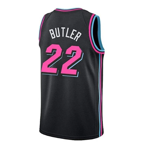 

2022 Mens American Basketball Jerseys Clothes Jimmy Butler Tyler Herro European Size Miami Heat #22 #14 T-shirt Cotton Loose