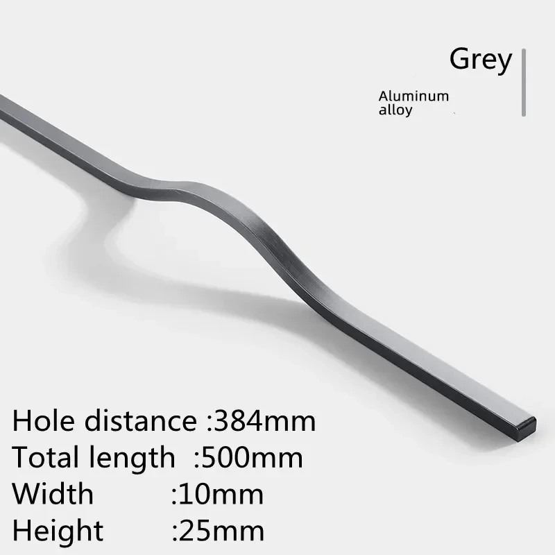 

Ручки для шкафов алюминиевые черные