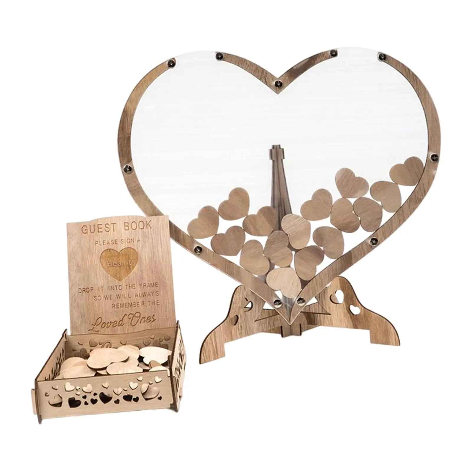 

Креативная индивидуализированная Свадебная Гостевая книга, круглая книга, коллекция, деревянная книга для праздника, вечеринки, юбилея, дн...