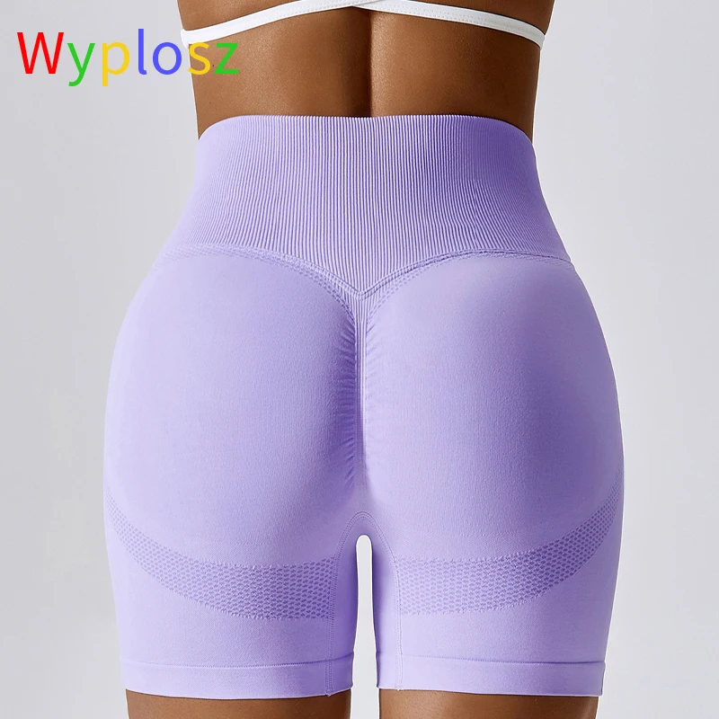

Wylosz Shorts Gym Women Clothing Yoga Fitness Sportswear Workout Tight Running Seamless Peach Push Hips High Waist Free Shipping