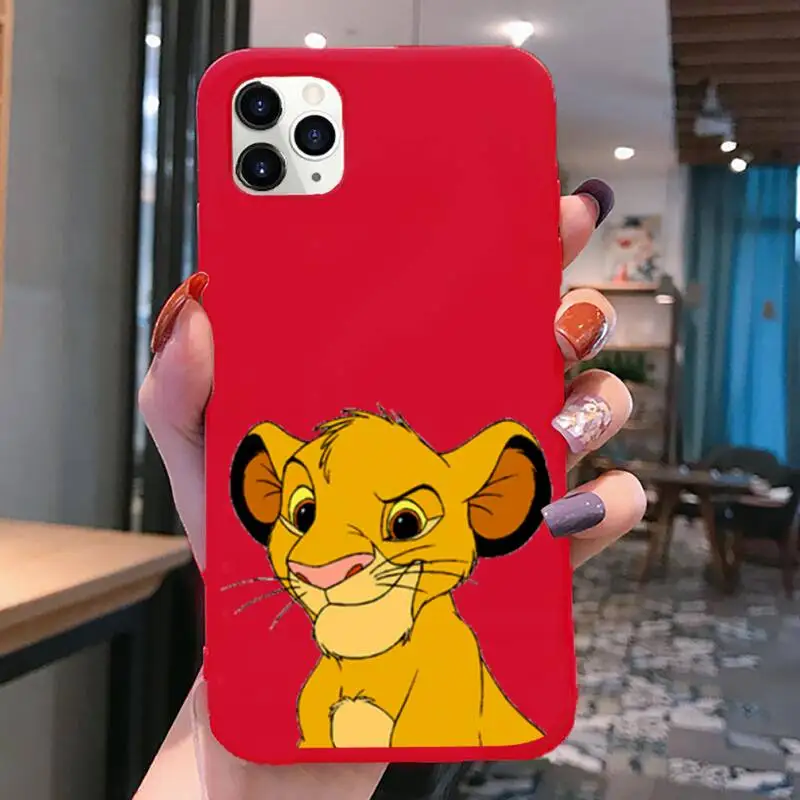 Телефонный чехол Hakuna Matata с симбой Король Лев для iphone 13 12 11 Pro Max Mini XS 8 7 6 6S Plus X SE 2020 XR