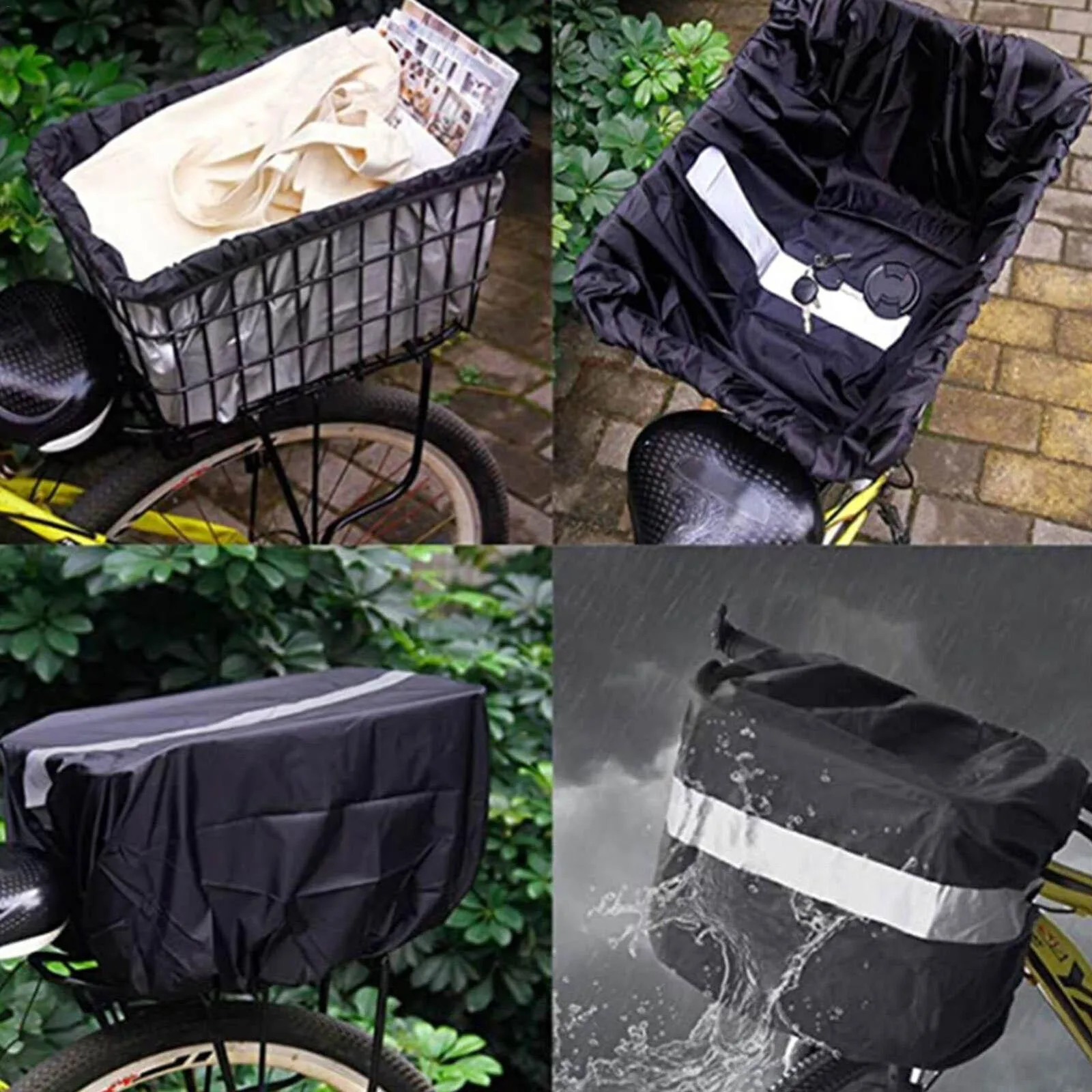 

Bike Basket Liner Rainproof Cover For Most Bicycle Baskets Waterproof MTB Road Bike Seat Saddle Protection Rain Cover