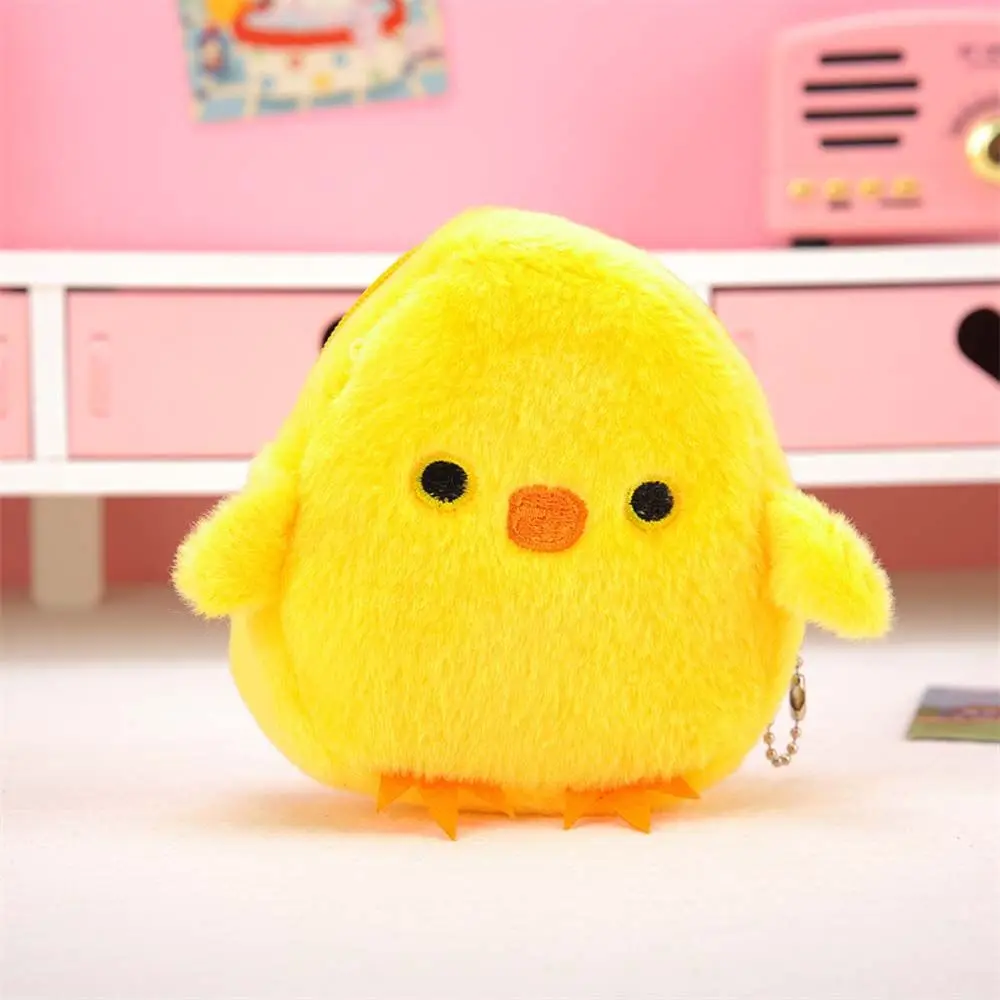 

Children Elegant Multifunctional Avocado Chicken Plush Mini Zipper Purse Wallets Korean Money Bag Card Holder Women Coin Purse