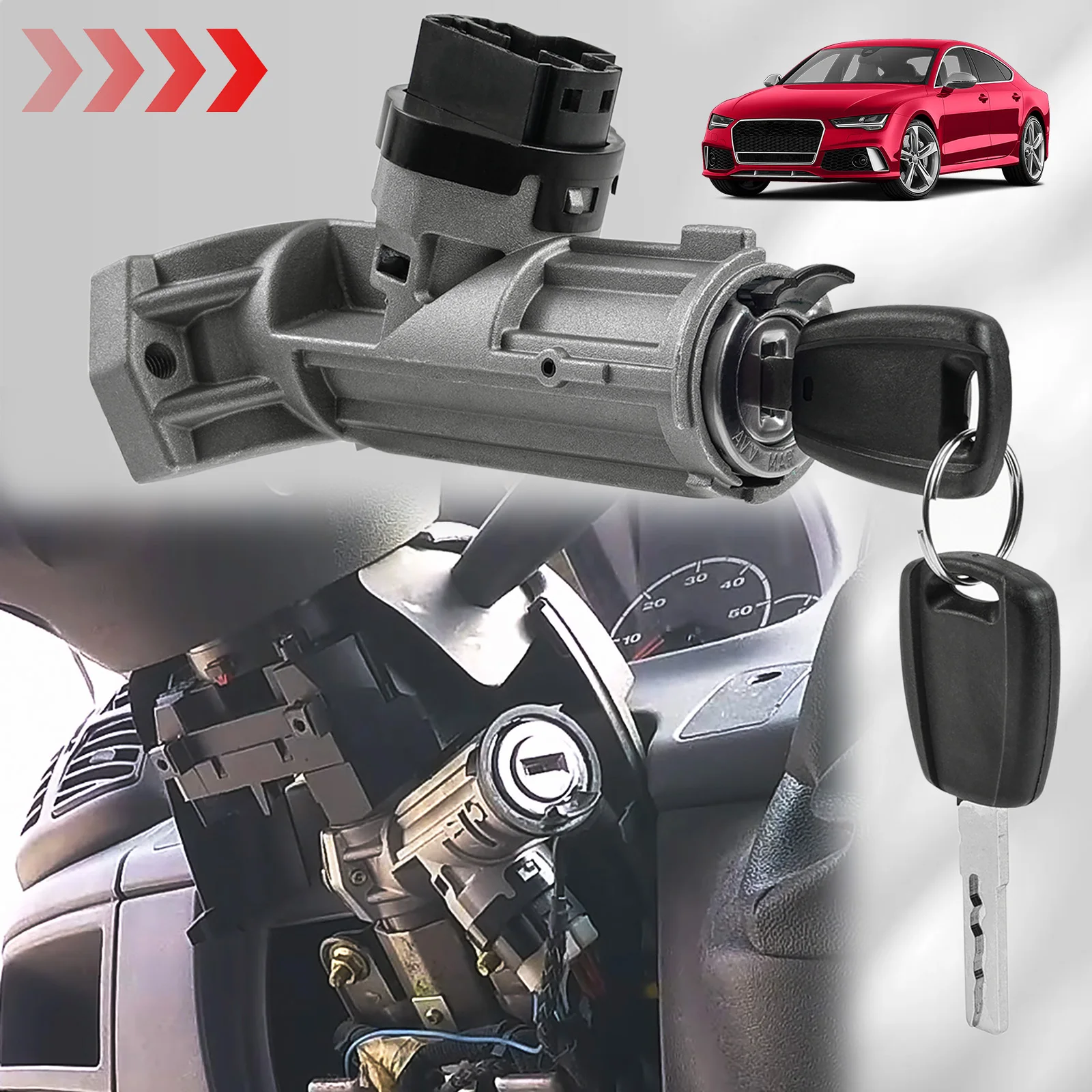 Замок цилиндра зажигания 4162HN 1371429080 для Peugeot Boxer Citroen реле 2006 - 2023 5 контактов с 2