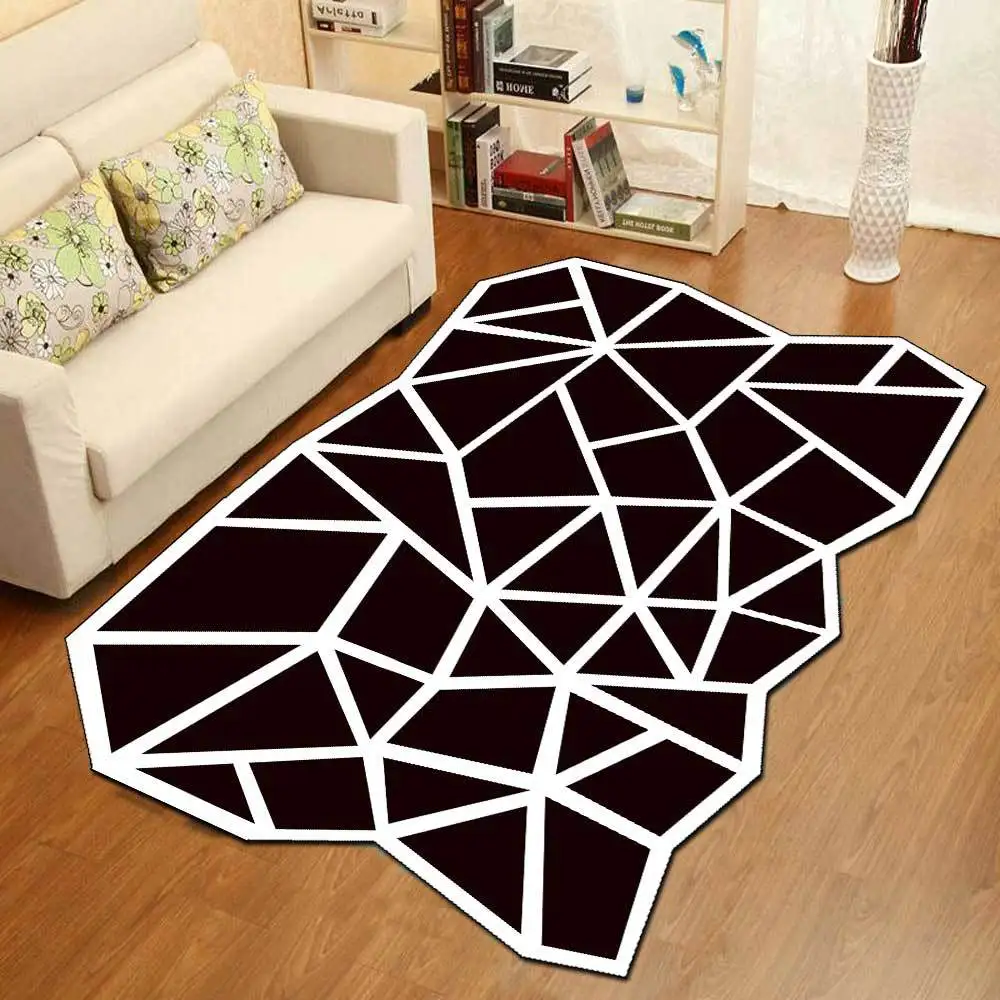 

Modern Fashion Irregular Shaped Carpet Rug For Living Room Coffee Table Rug Home Decor Rug Office Luxury Carpet 160*230CM