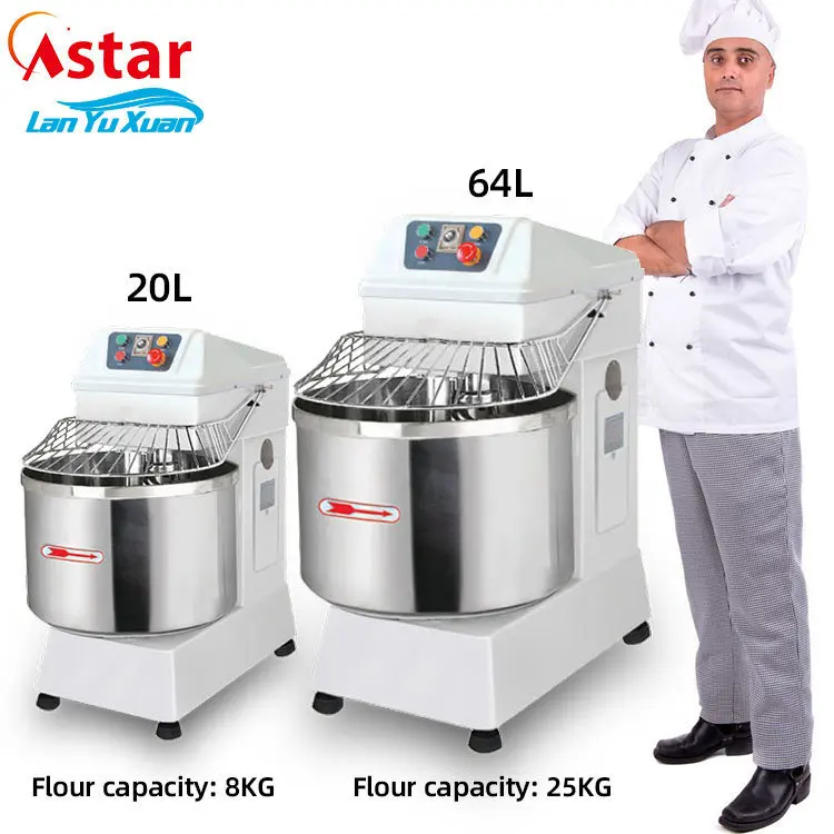 

60l Mechanical Panel Portable Kitchen Dough Mixer Kneading Machine