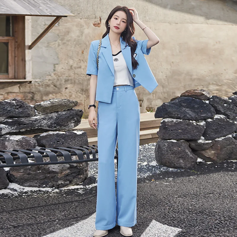 

2023 Business Suit Women's Spring/Summer New British Style Blazer Goddess Temperament Tailored Suit Formal Clothes Temperament O