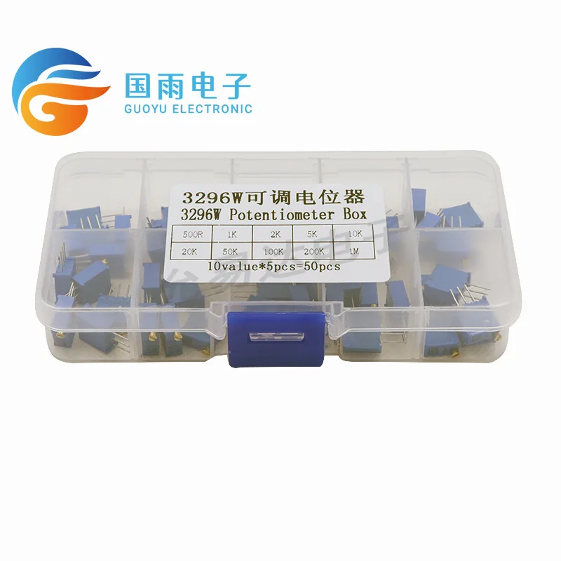 Точная Регулируемая фотография 3296 Вт набор из 5 10 значений сопротивления каждый