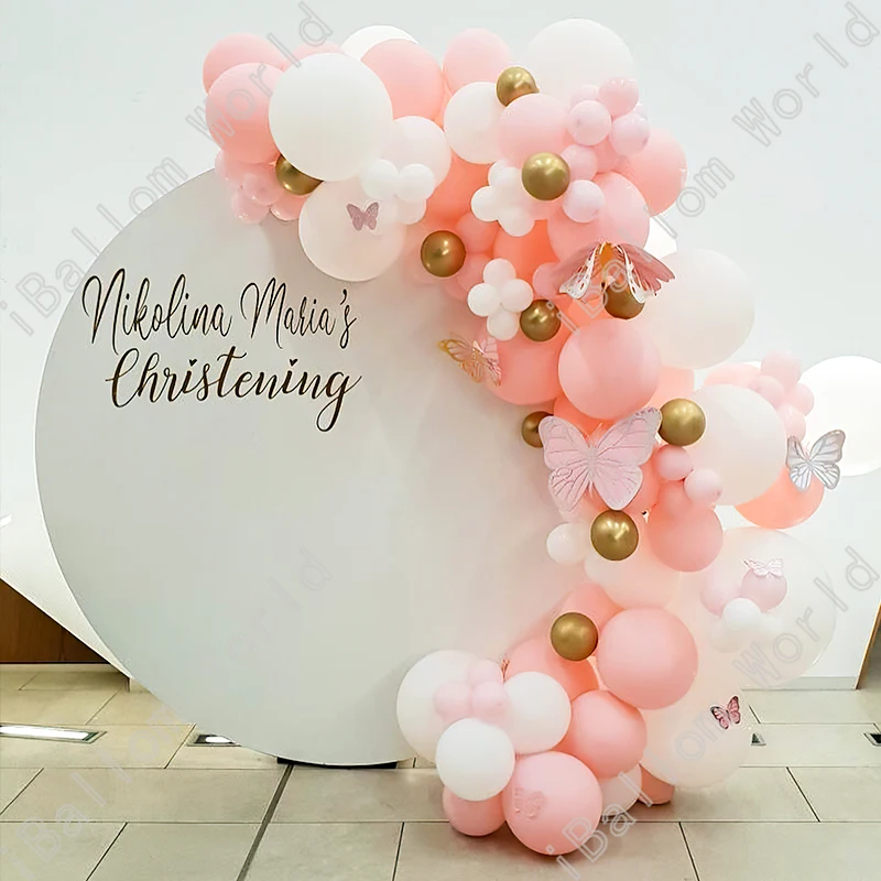 

Maca Pink Latex Balloons Garland Kit Wedding Anniversary Happy Birthday Party Arche Balloon Kit Baby Shower Decoration Event Kit