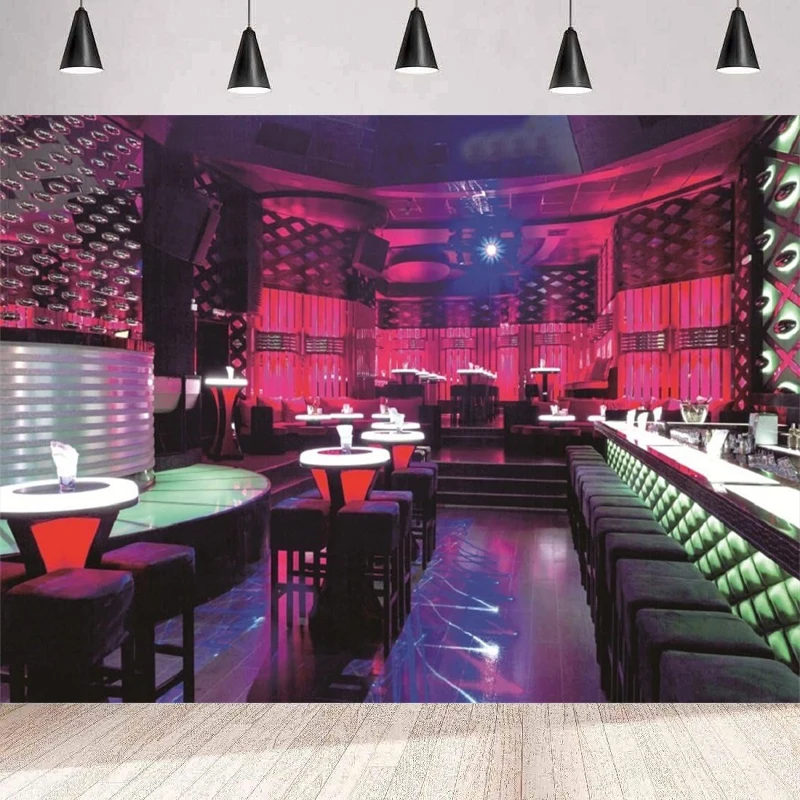 Пустой фон для фотосъемки ночного клуба дискотеки вечеринки бара танцев Бальные