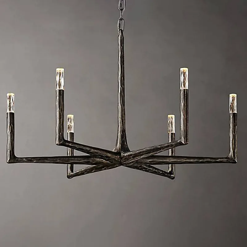 Винтажная американская старая дерево 18-го века латунная черная светодиодная