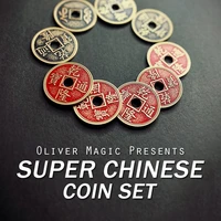 super chinese coin set by oliver magic tricks morgan size coin vanish magia magician close up illusions gimmicks mentalism props