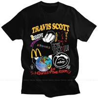 travis scott cactus jack astroworld smiley basic couple round neck tees tops funny summer loose men and women t shirts