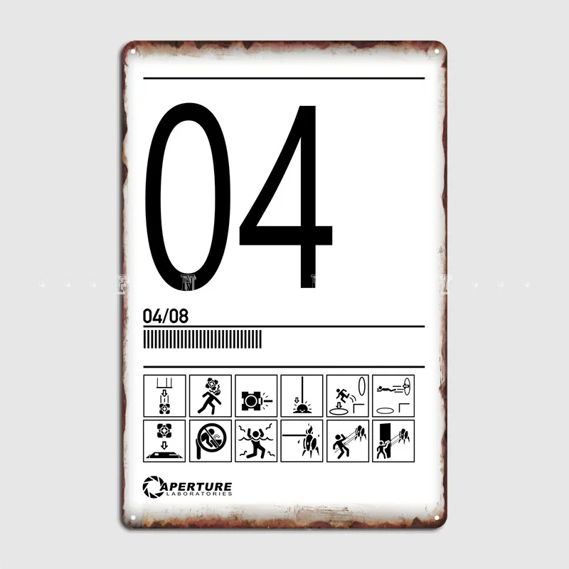 

Test Room 04 Metal Sign Plaques Club Party Decoration Home Tin Sign Poster