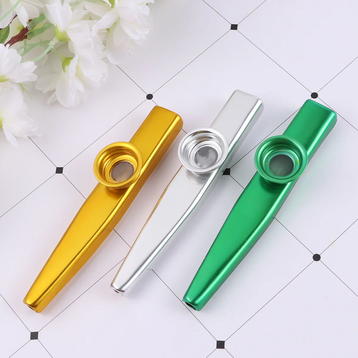 

Музыкальный громкоговоритель Kazoo, 6 шт., объемный детский свисток Kazoos, металлические музыкальные инструменты Kazoos