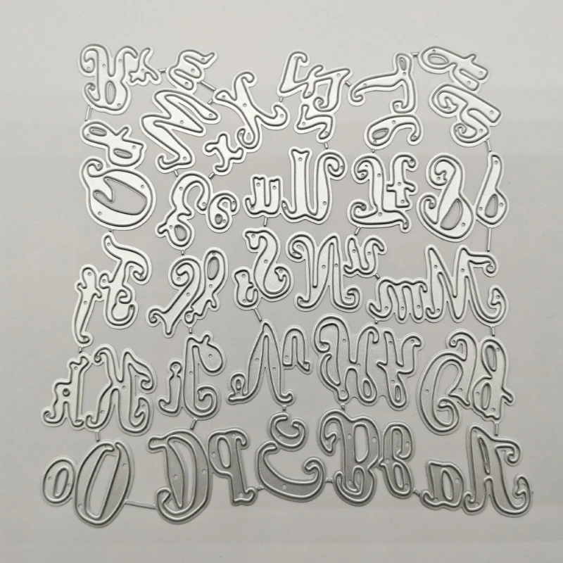 Буквы алфавита металлические Вырубные штампы фотоальбом бумажная карта шаблон